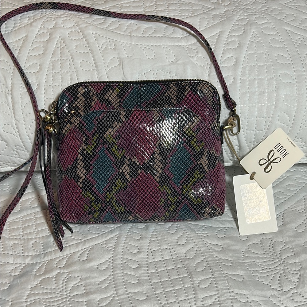 HOBO Reeva Snakeskin Pattern Crossbody Bag - Multicolor